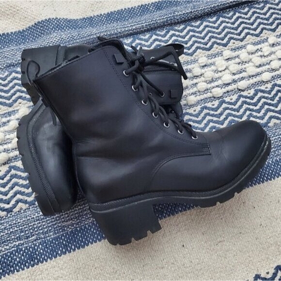 Rare Blondo Waterproof "Novella" Winter Combat Lace-up Boots- 7.5W- Limited ED. - Picture 2 of 16